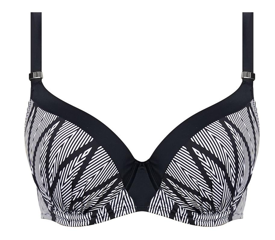 Купальный топ Fantasie Geneva 6591 34F Black&White (889500902140)