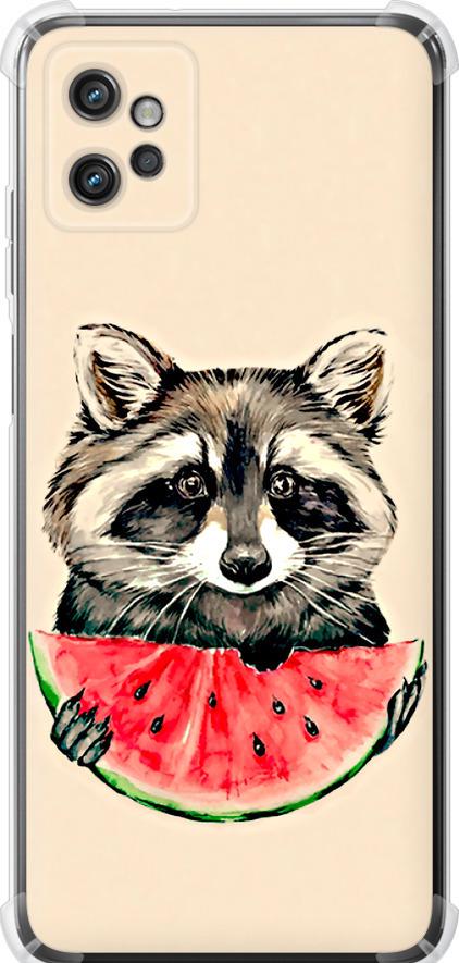 Чохол на Motorola G32 Єнотик з кавуном (4605sp-2845-42517)