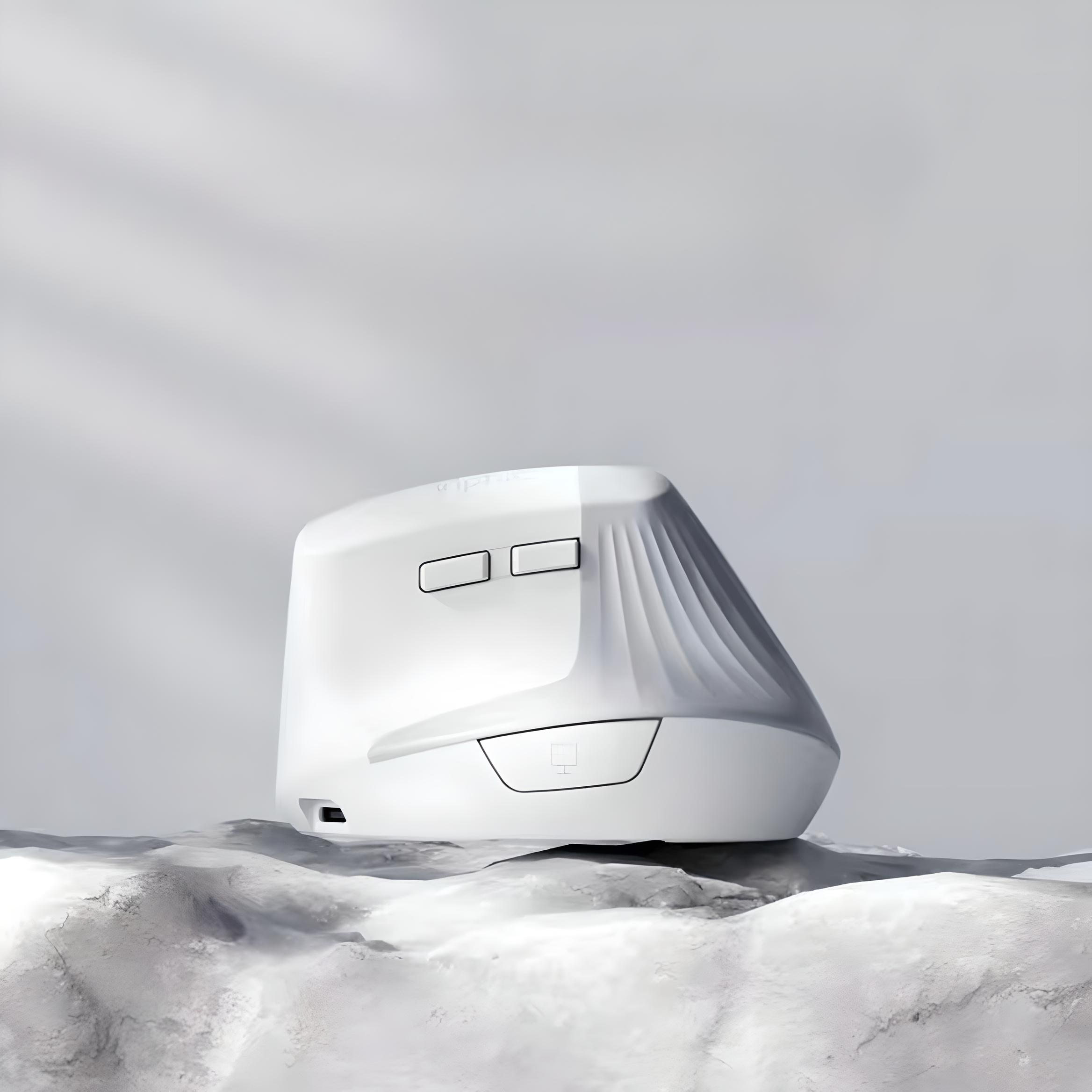 Мышь эргономичная вертикальная INPHIC X9 с аккумулятором USB 2,4 ГГц White - фото 6