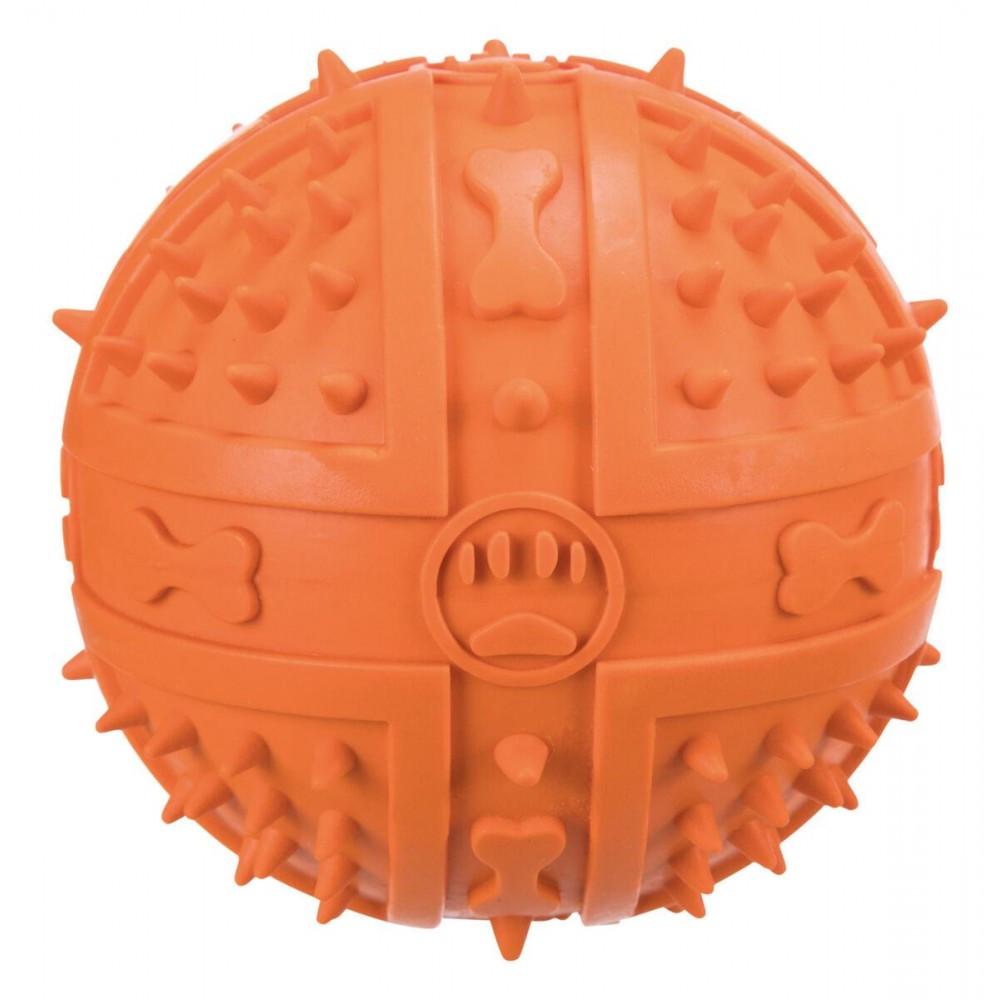 Игрушка для собак Trixie Мяч с пищалкой резина 9 см Оранжевый (4011905348421_2)