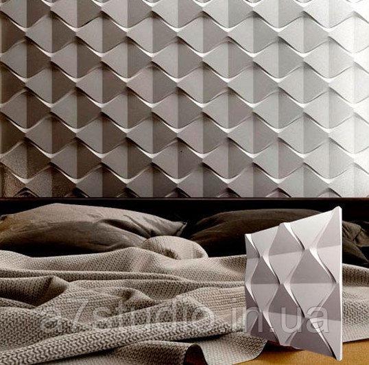 3D панель гипсовая Пирамидки (1034) - фото 4 3D панель гипсовая Пирамидки (1034) - фото 4