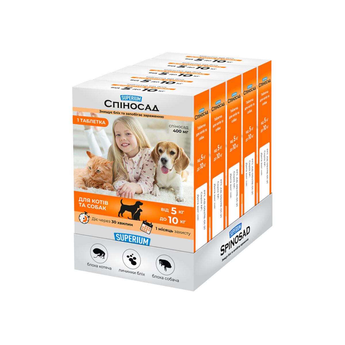 Таблетка спиносад для кошек и собак от 5 до 10 кг (25506894) - фото 2 Таблетка спиносад для кошек и собак от 5 до 10 кг (25506894) - фото 2