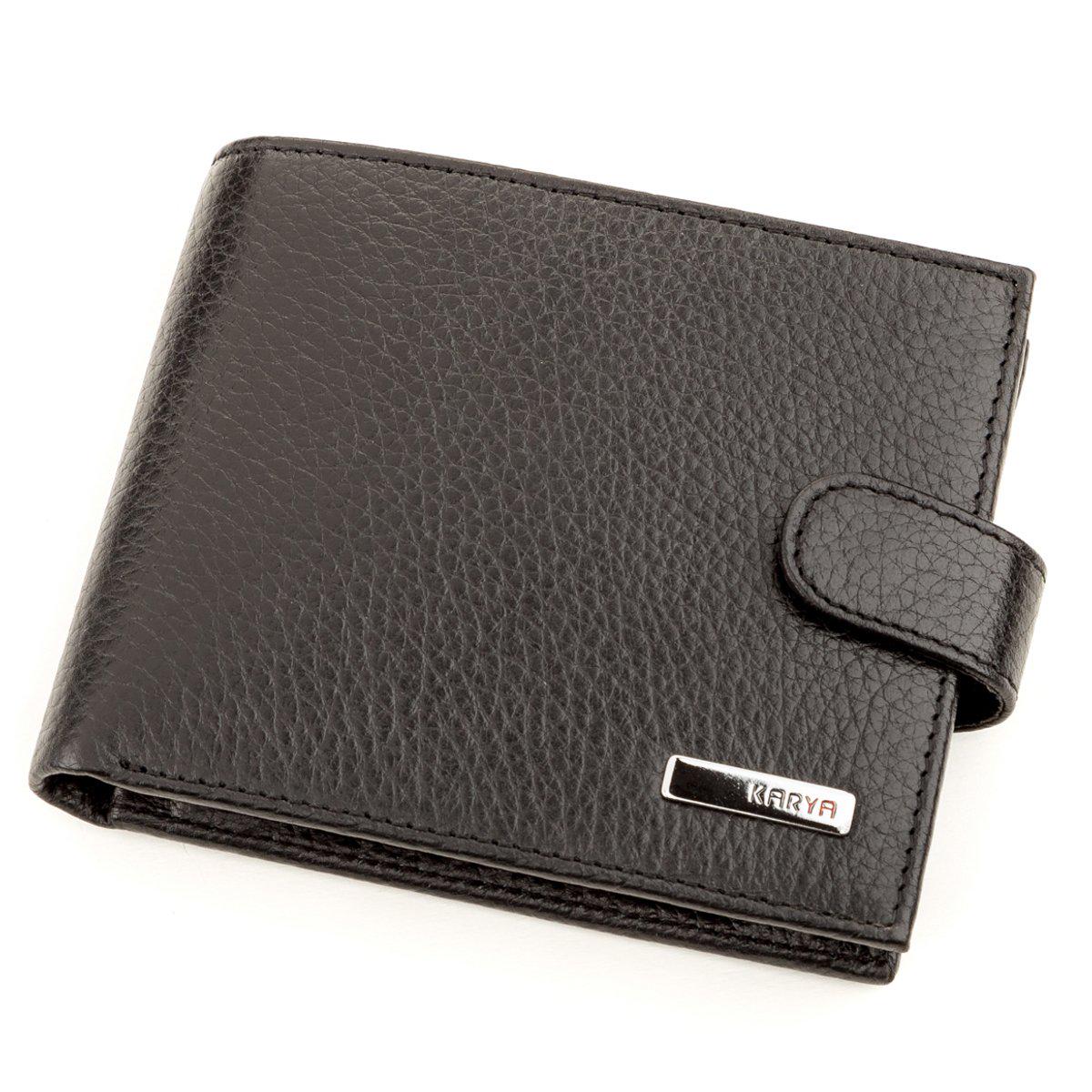 Гаманець чоловічий Karya 17230 шкіряний Чорний