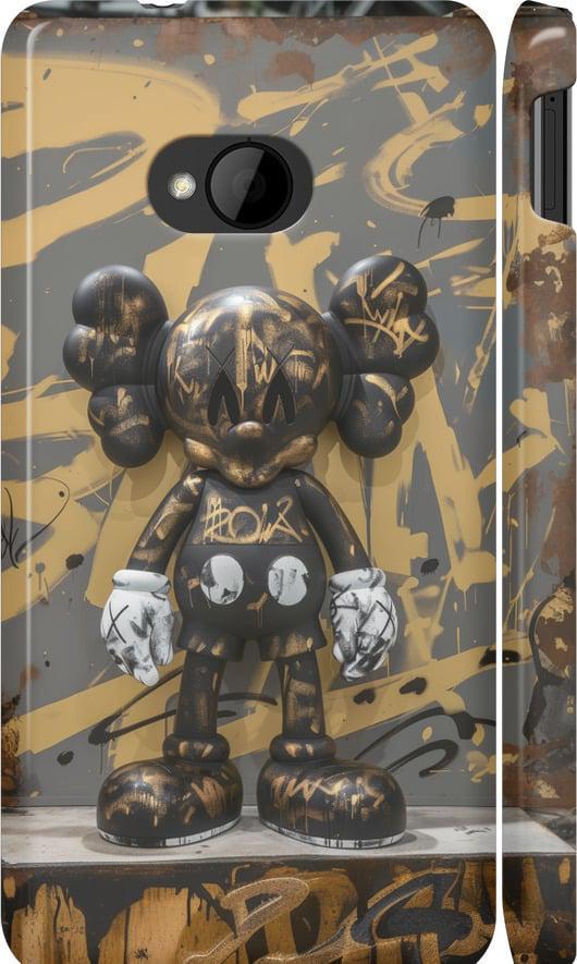 Чехол на HTC One M7 Bronze kaws (6097m-36-42517)