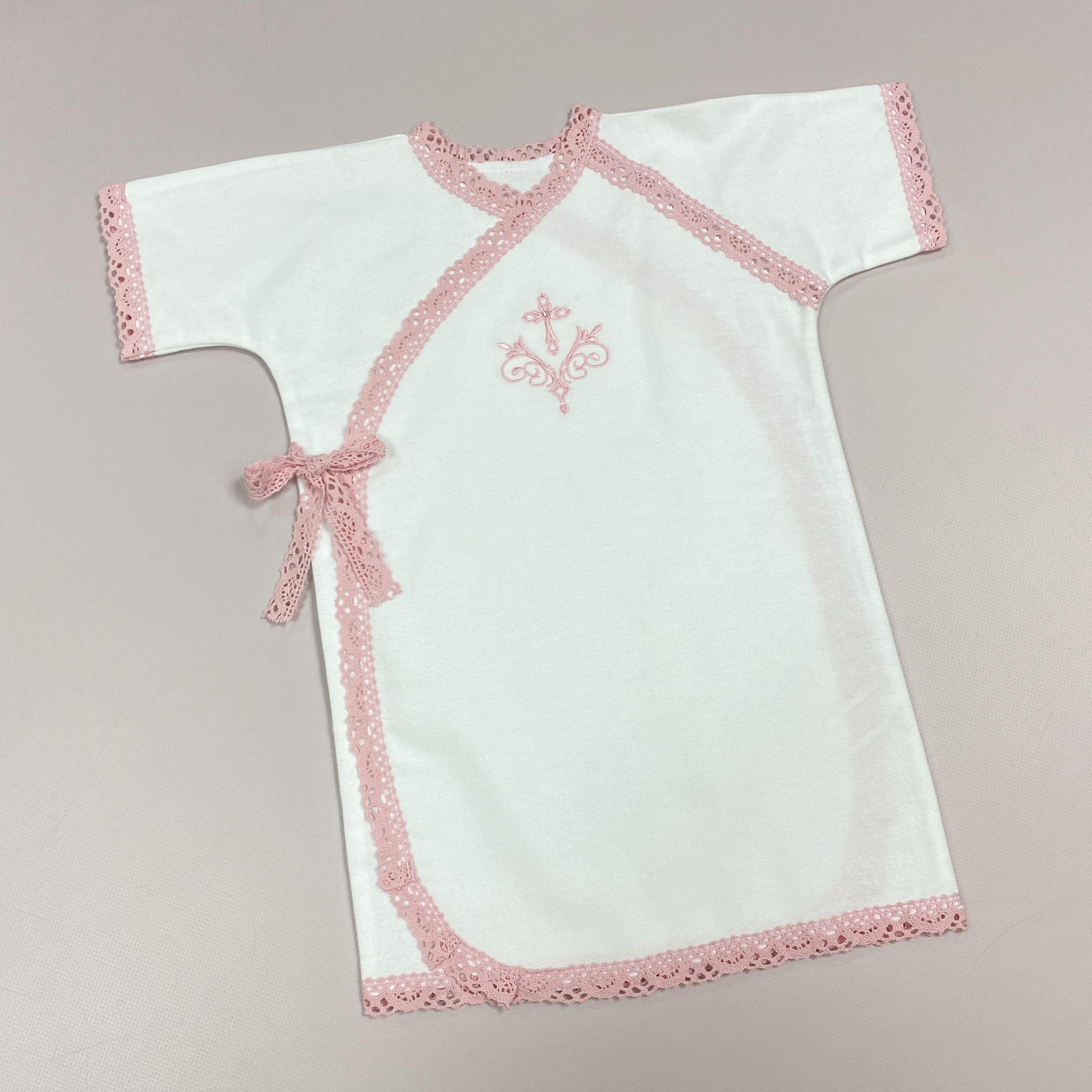 Сорочка для дівчинки хрестильна Таїнство тепла р. 80 (56478) Сорочка для дівчинки хрестильна Таїнство тепла р. 80 (56478)