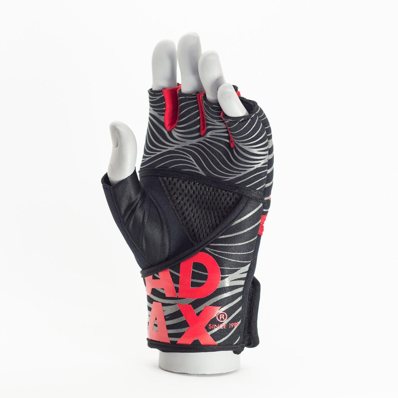 Перчатки MadMax MFG-906 MAXGEL Fighting Gloves для фитбокса или легких ударов по боксерской груше Black/Red (21463076) - фото 5