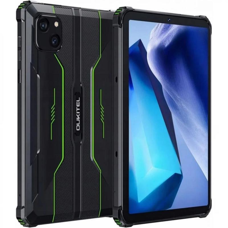 Планшет захищений Oukitel MT6762 RT3 8" HD+ 4 GB 64 GB 5150 mAh 16+8Мп IP69K/NFC/LTE Black/Green (RT3Green) - фото 6