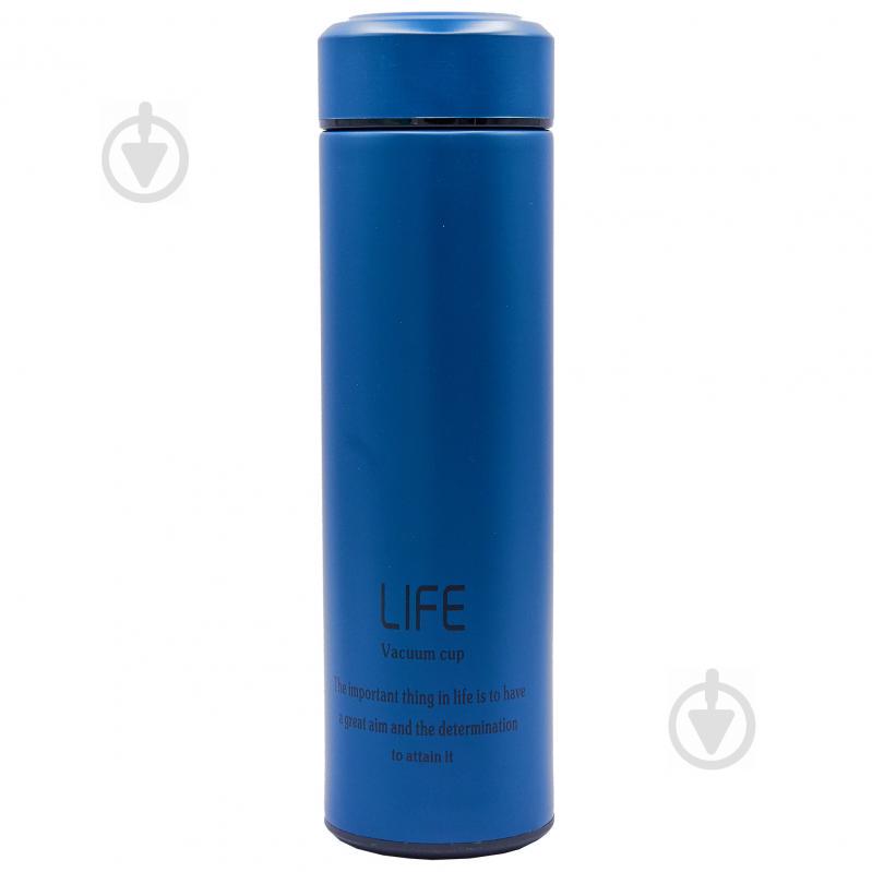 Термос стальной Zelart 450ml LIFE D-010 Синий