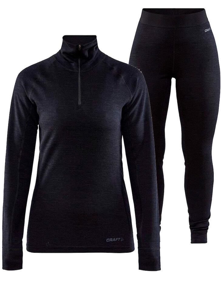 Женский комплект термобельяCRAFT ADV Nordic Wool 1907889(90)-999995 L Black