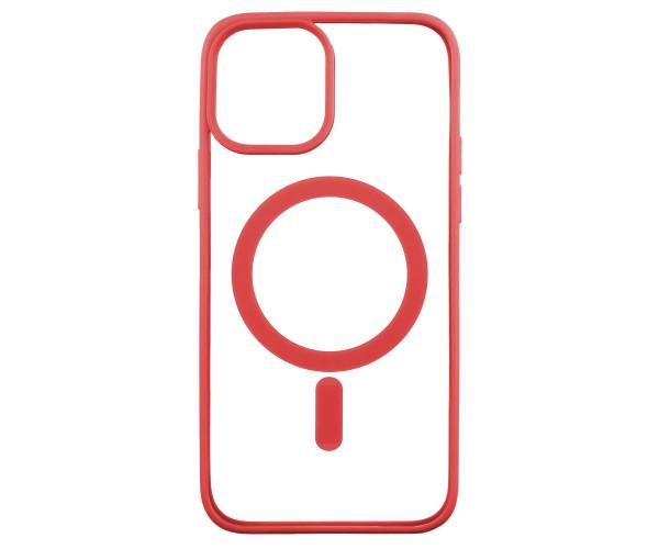 Чохол-накладка Color + MagSafe для Apple iPhone 12/12 Pro 01, Red