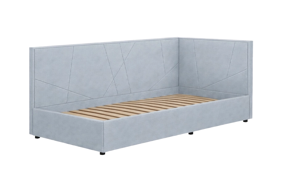 Кровать подростковая Нео 90x200 см правосторонняя с подъемным механизмом Серый (2147506580)