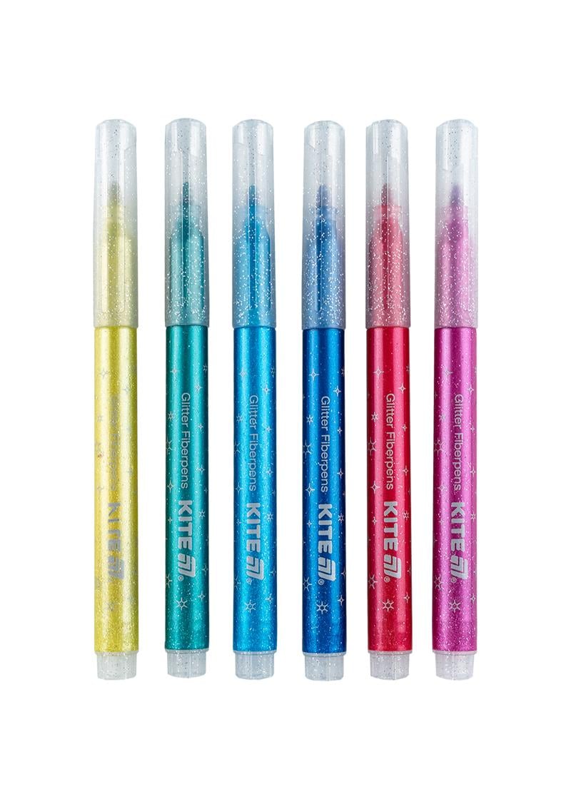 Фломастеры KITE Creative с блестками 6 цветов (K-1147) - фото 2 Фломастеры KITE Creative с блестками 6 цветов (K-1147) - фото 2