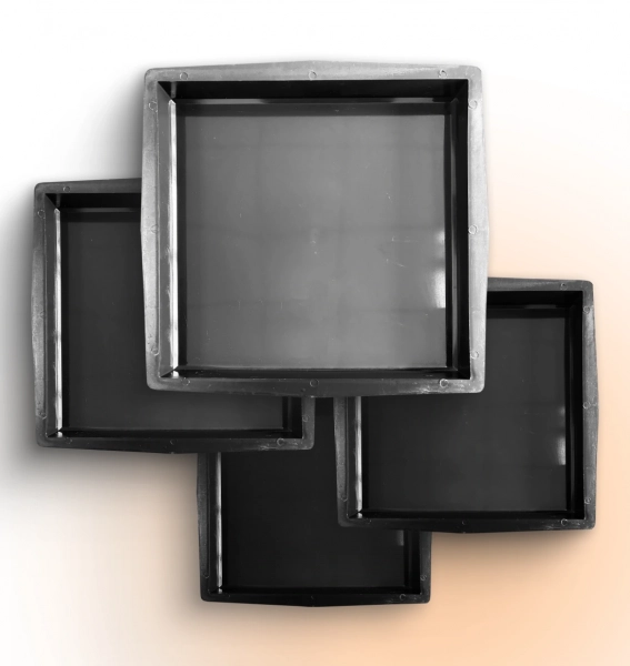 Форми для тротуарної плитки Верес-2007 Квадрат гладкий 400x400 мм 4 шт. (102054-3585) - фото 1 Форми для тротуарної плитки Верес-2007 Квадрат гладкий 400x400 мм 4 шт. (102054-3585) - фото 1