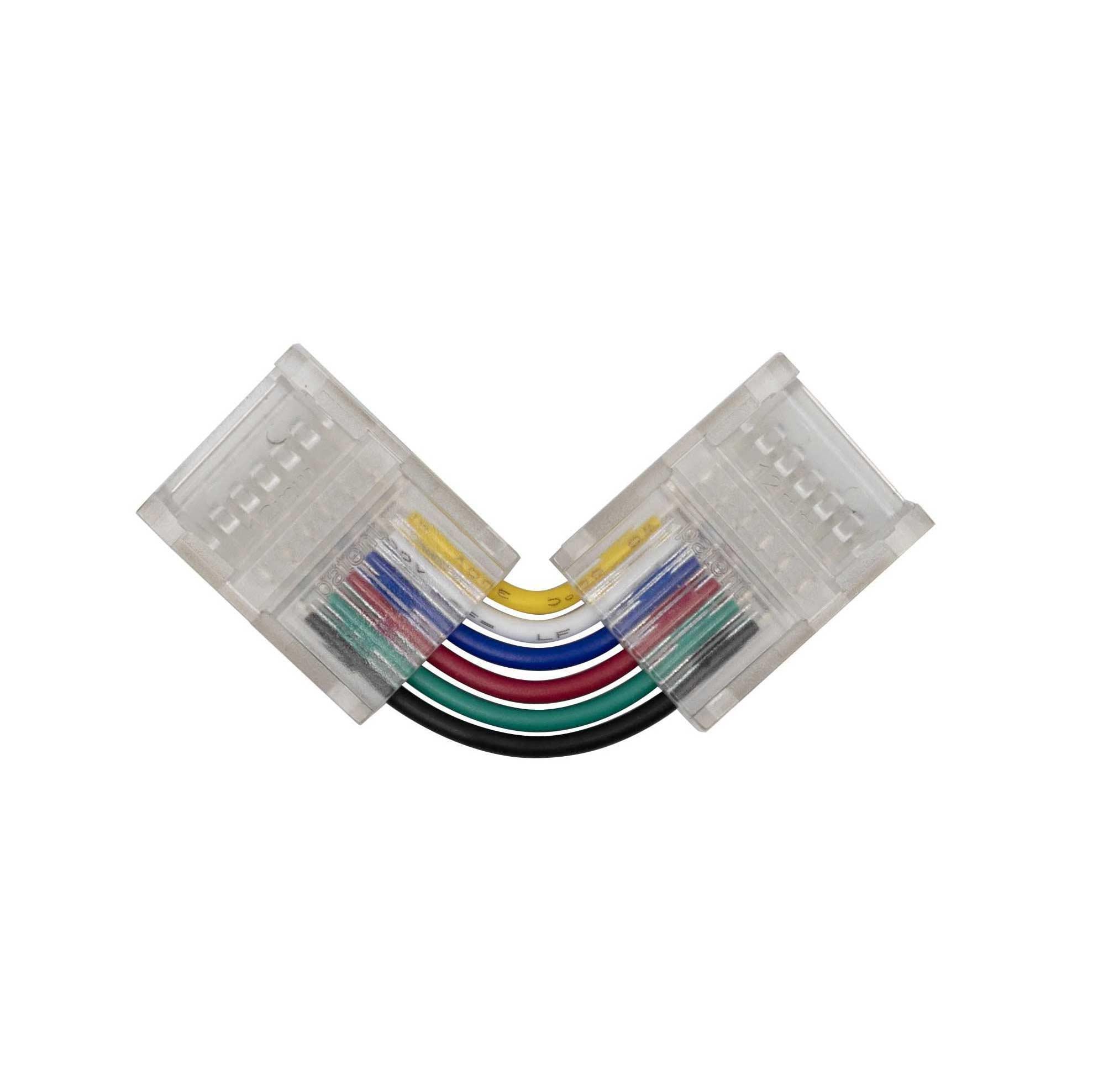 Коннектор Prolum для ленты SMD SLIM 6Pin /RGB+ССТ/угловой-L 12 мм (29822036)
