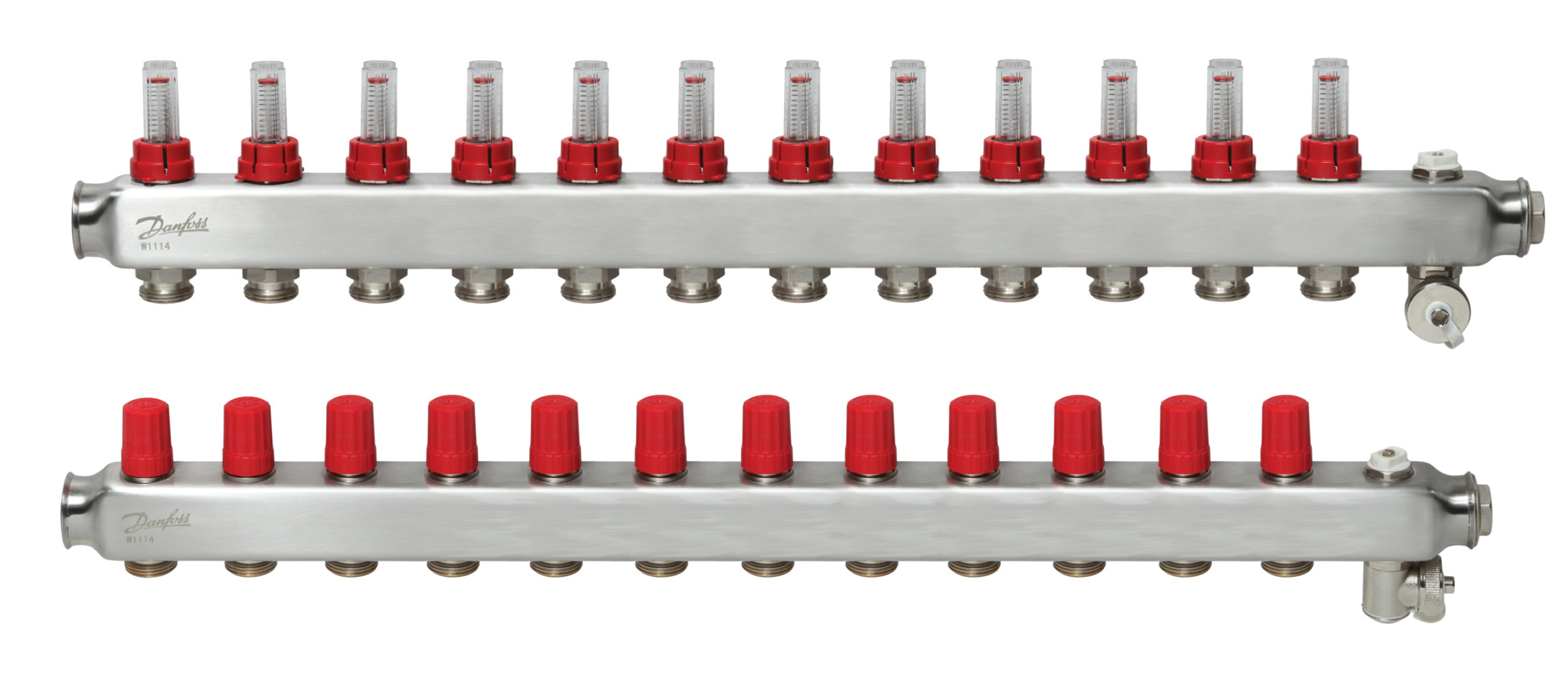 Распределительный коллектор с ротаметрами для системы напольного отопления Danfoss SSM 12+12 (088U0762) Распределительный коллектор с ротаметрами для системы напольного отопления Danfoss SSM 12+12 (088U0762)