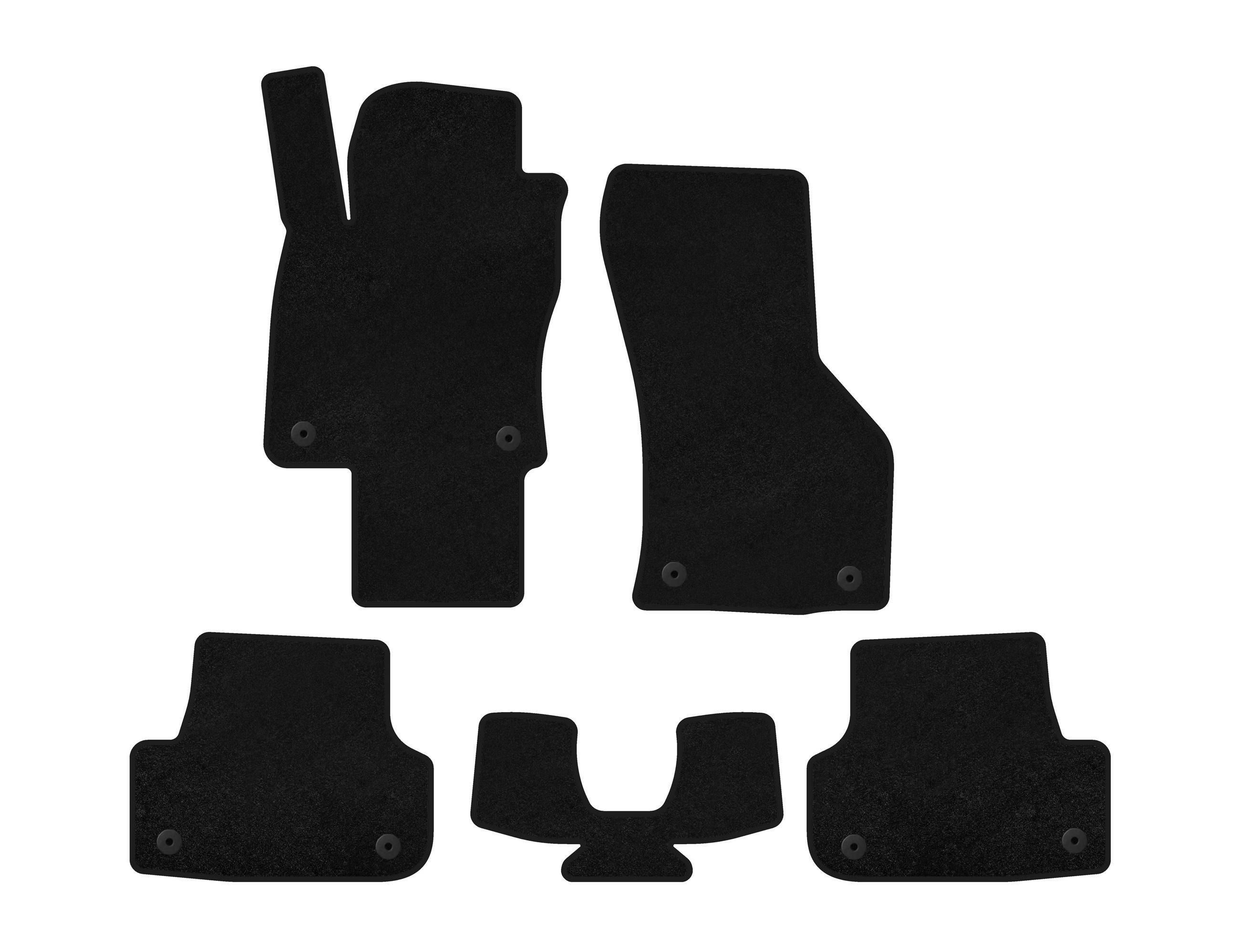 Коврики текстильные Digital Designs Premium для E-tron, Sportback для Audi A3 2012-2020 гг. ткань Черный (134415)