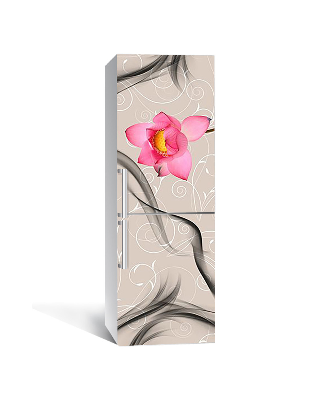 Наліпка 3D на холодильник Zatarga "Самотній бутон" вінілова 650х2000 мм