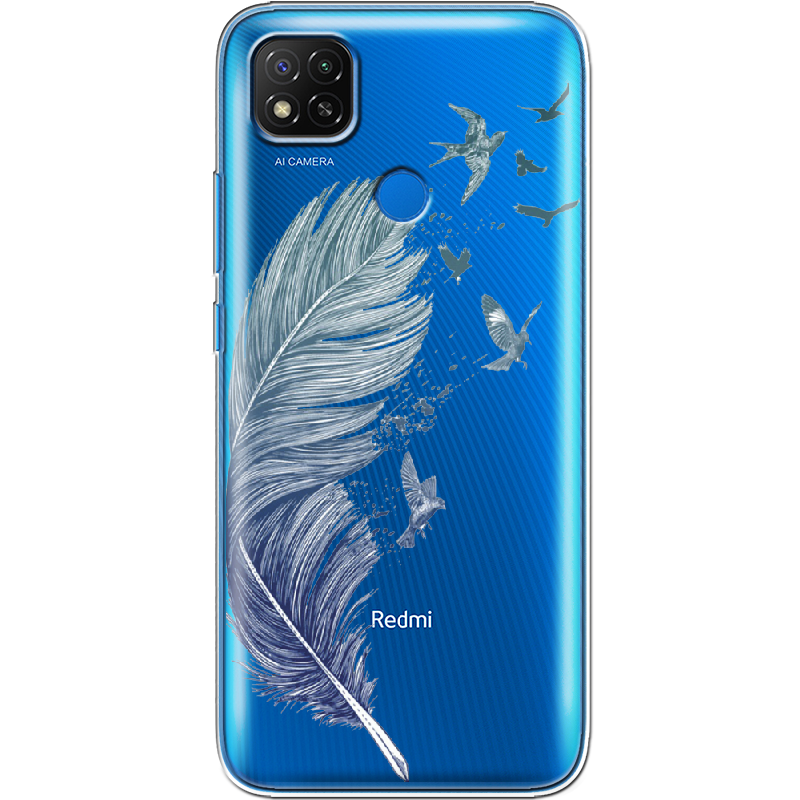 Чехол Boxface Xiaomi Redmi 9C Feather Прозрачный силикон (40879-cc38-40879)