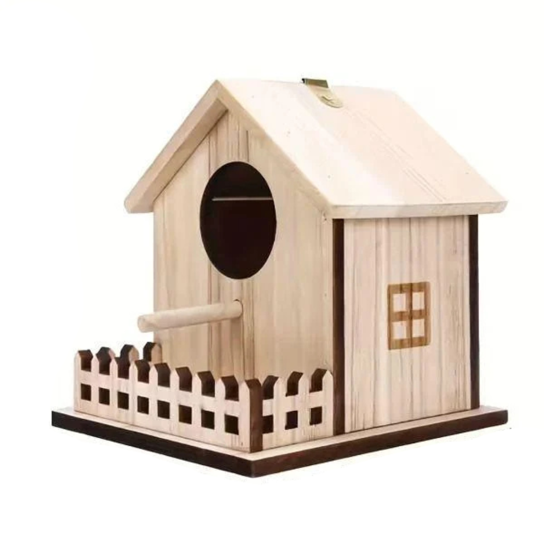 Кормушка для птиц деревянная 17х16,5х15 см (Q01099)