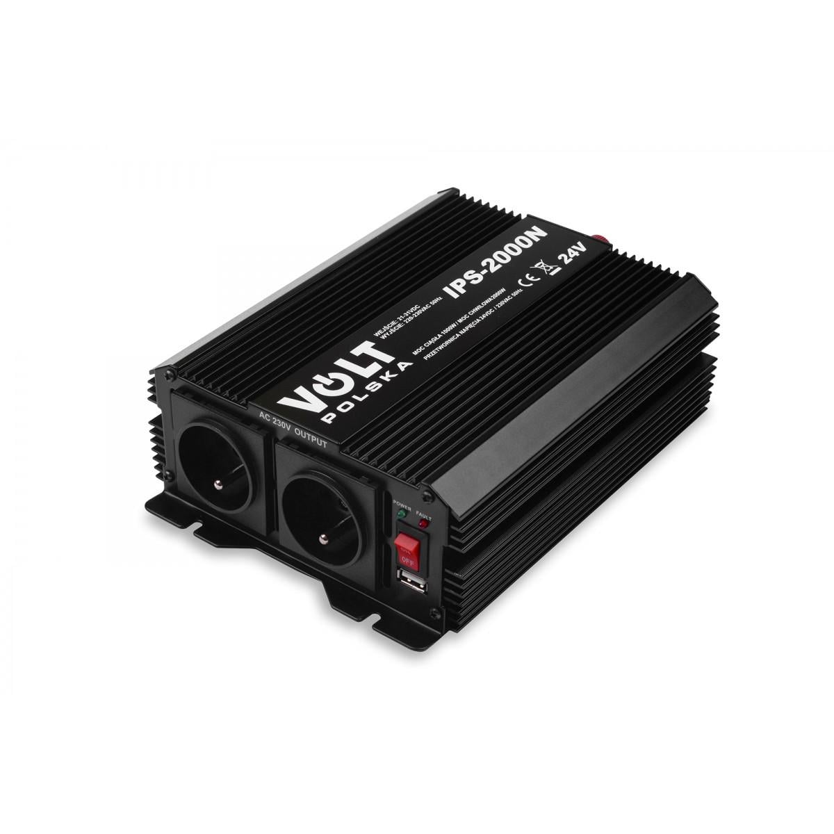 Перетворювач напруги Volt Polska IPS 2000 N 24/230V 1000/2000W (3IPSN20024)