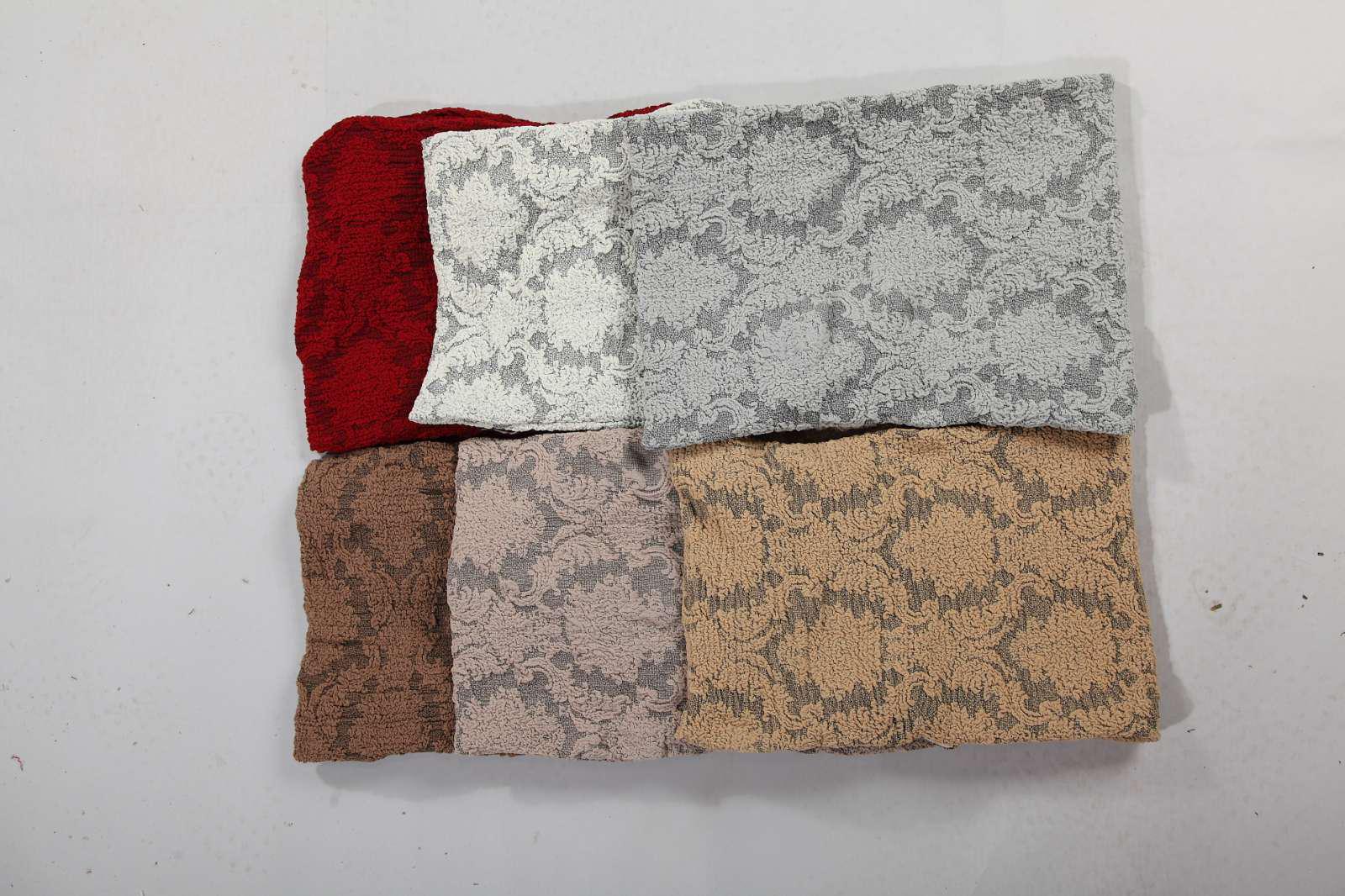 Чехол на стул со спинкой натяжной жаккард универсальный Серый (2268841767) - фото 3 Чехол на стул со спинкой натяжной жаккард универсальный Серый (2268841767) - фото 3