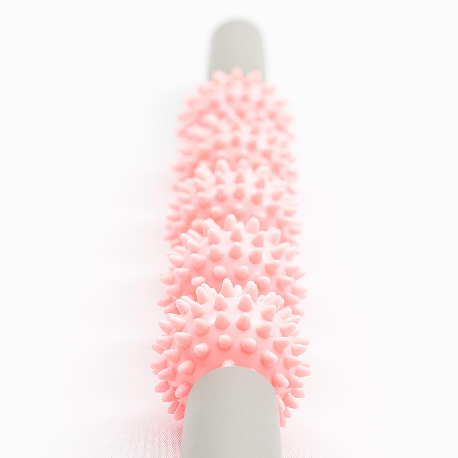 Ролик массажный OSPORT 51х5 см Светло-розовый (MS 3404) - фото 3