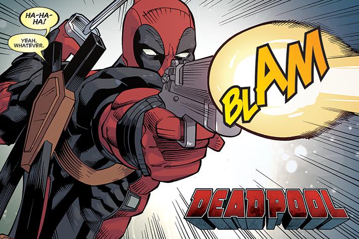Постер плакат Дэдпул/Deadpool Blam 61x91,5 см
