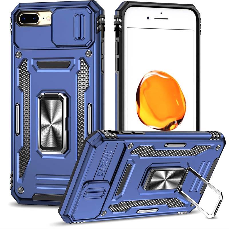 Противоударный чехол Camshield Army Ring для Apple iPhone 7 plus/8 plus 5.5" Синий/Navy