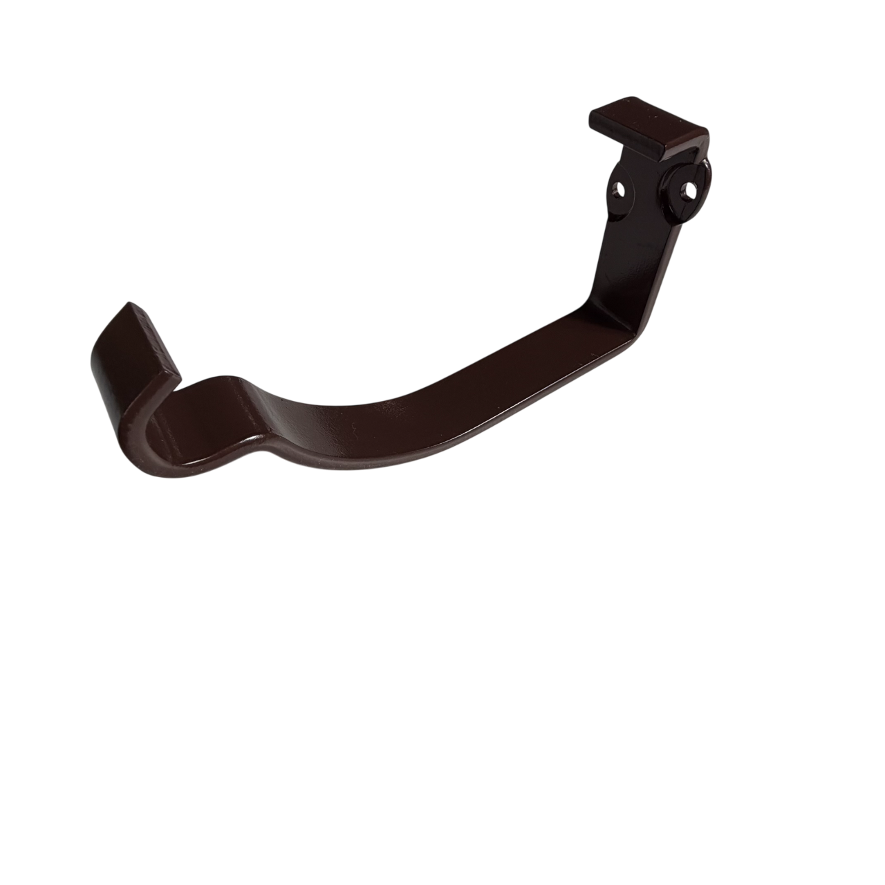 Держатель желоба торцевой водосточный усиленный Alpine 125/90 мм 5 мм Шоколадно-коричневый (RAL 8017)