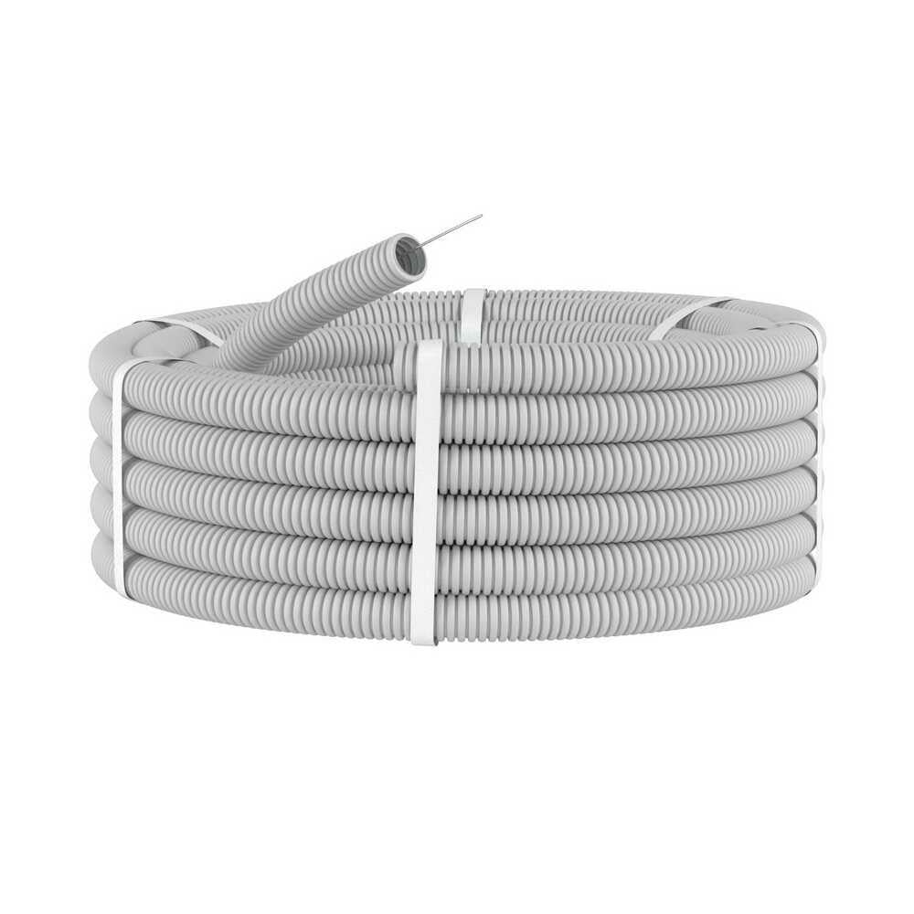 ? Труба ПВХ гибкая гофрированная Light с протяжкой ДКС d 32 мм 25 м (91832)
