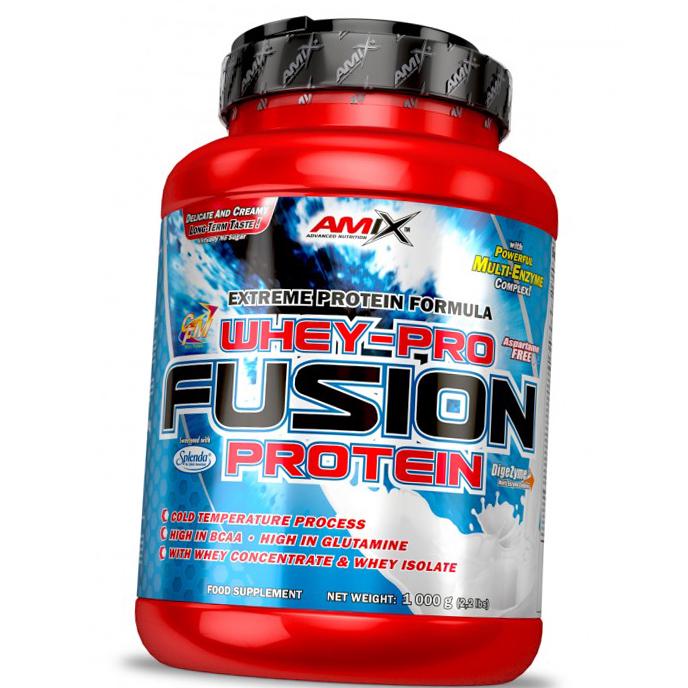 Протеин комплексный сывороточный Amix Nutrition Whey Pro Fusion 1000 г Клубника (29135008)