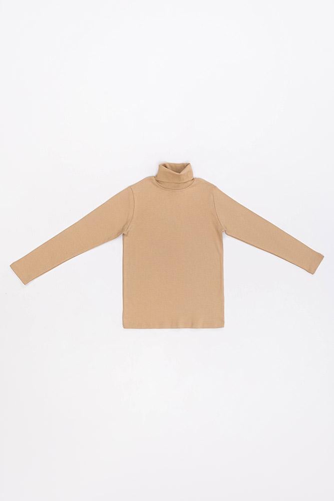 Гольф на девочку ЦБ-00180093 152 см Бежевый (28576401)