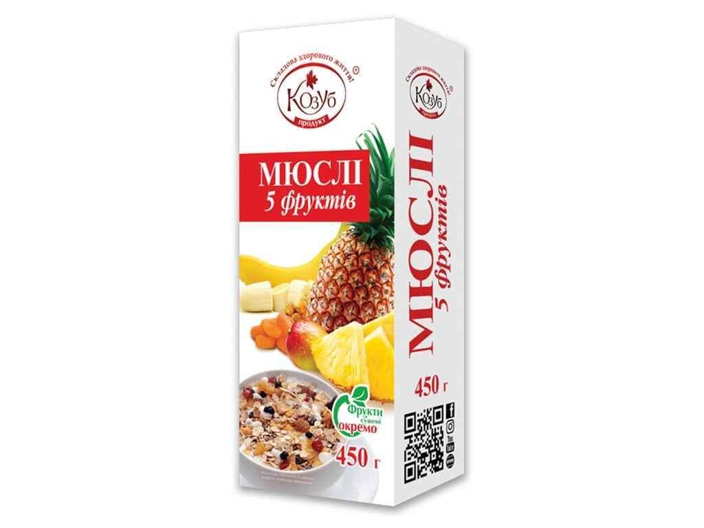Пластители мюсли Козуб Продукт 5 фруктов 450 г (858615)
