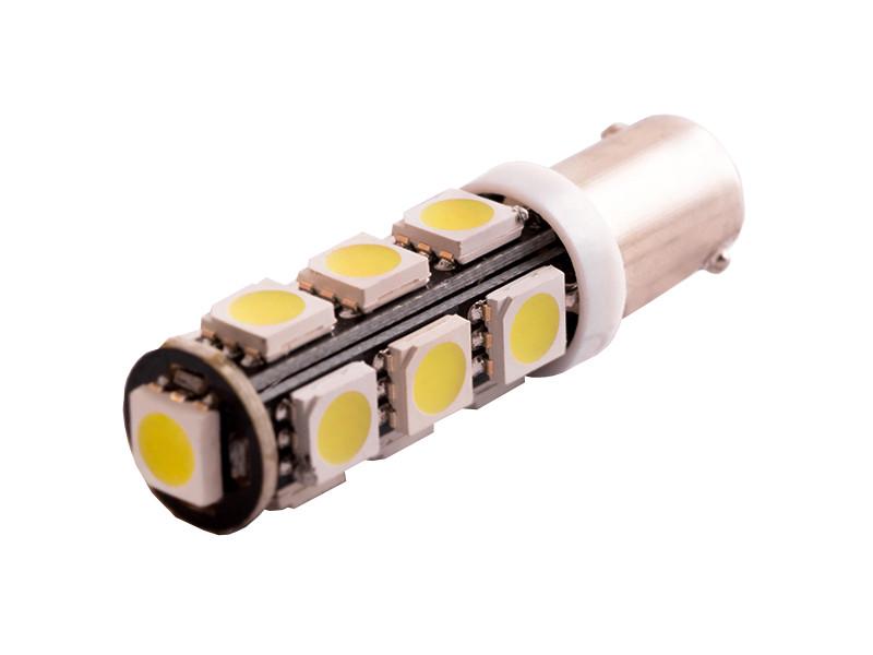 Автолампа светодиодная BA9S T4W 12 В SMD5050-13led Белый (98)