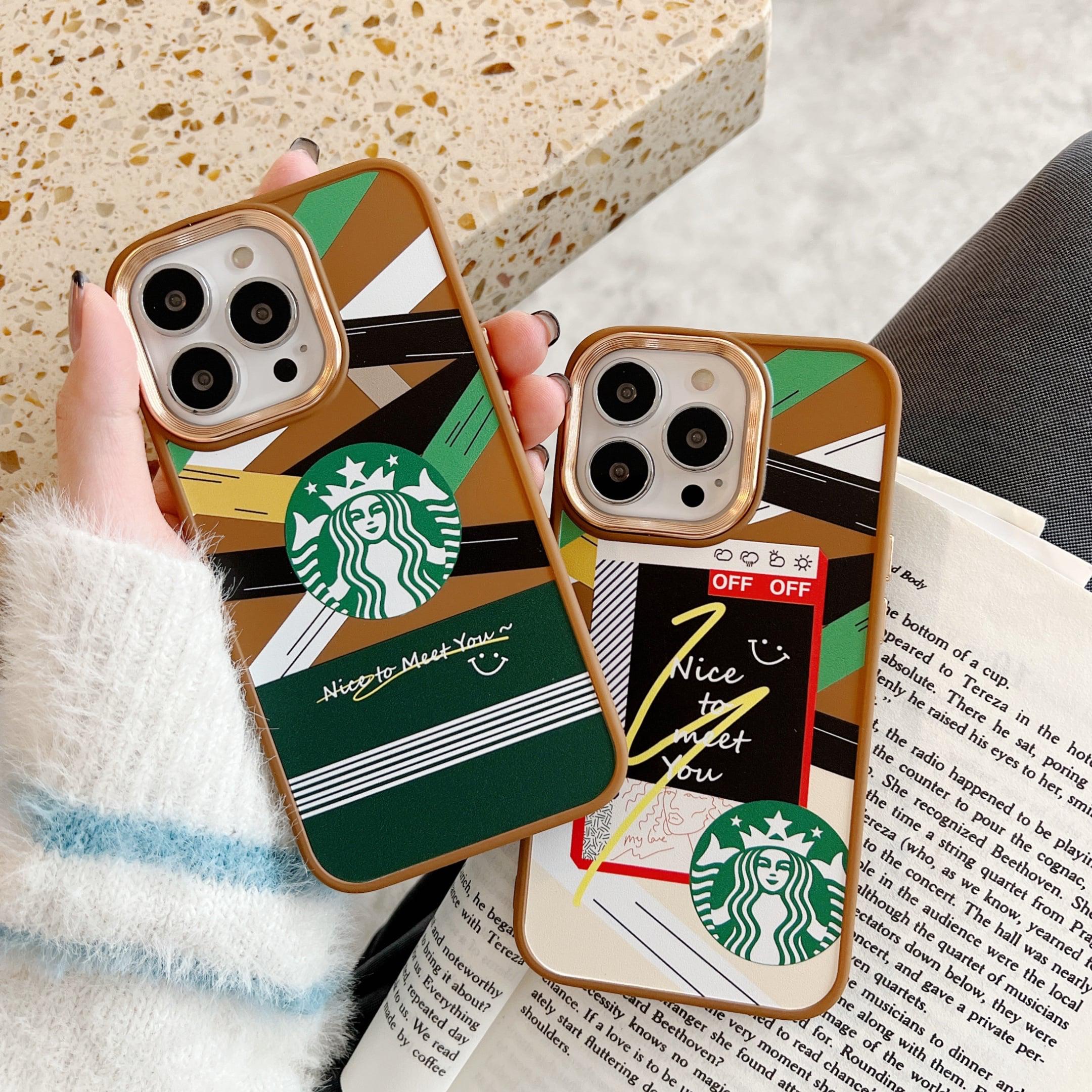 Чехол для iPhone 11 Starbucks с защитой камеры Карамельный - фото 4