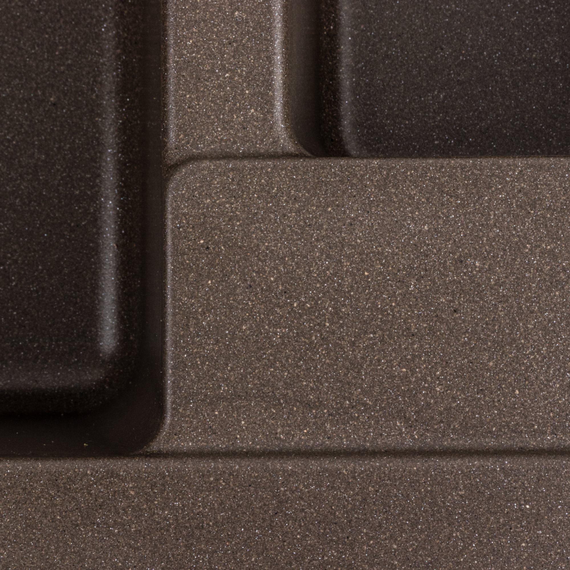 Мийка гранітна для кухні Platinum 7850W TOSKANA матова Темна скеля - фото 6