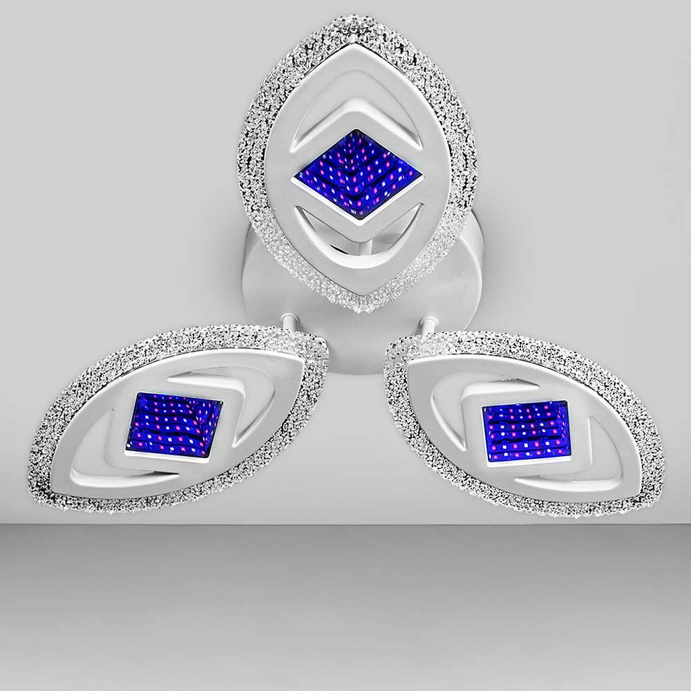 Люстра потолочная светодиодная Light House SC-18690/3C WH 72W 2,4G 591х80 мм Белый