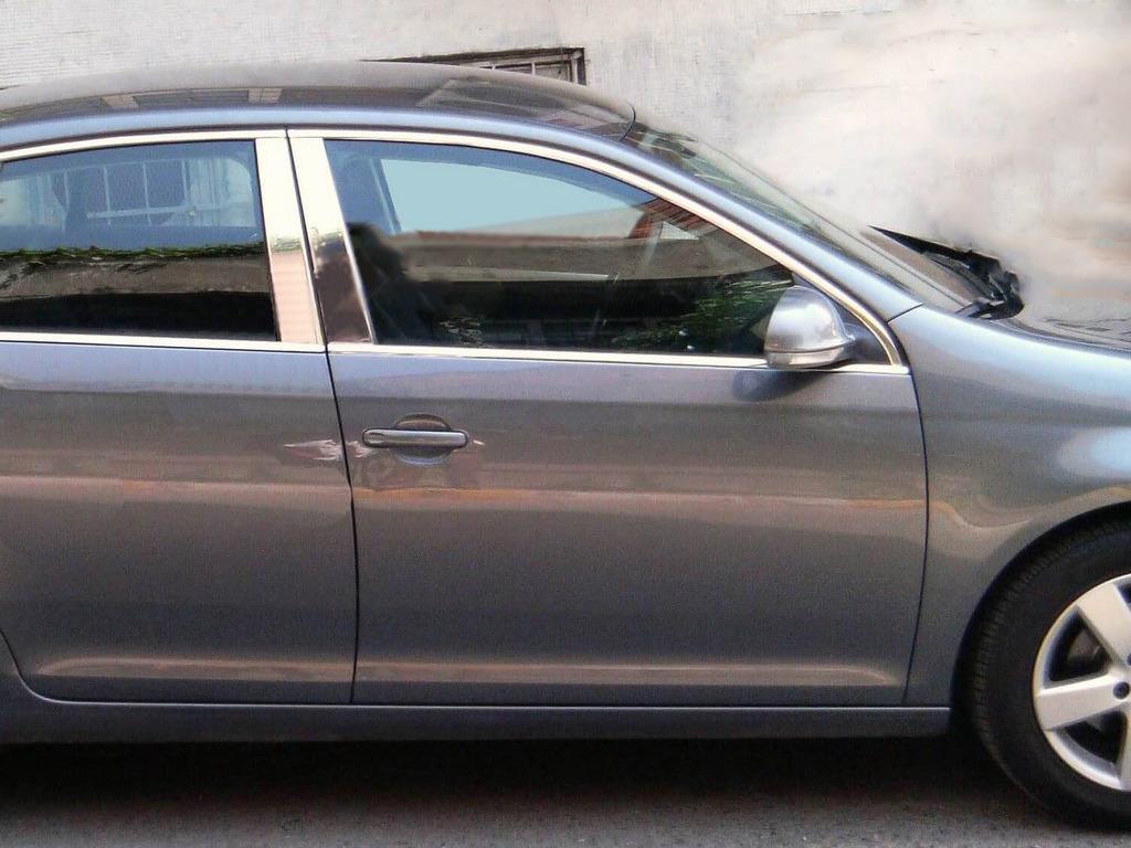 Накладки на дверные стойки Carmos для BMW 3 серия F-30/31/34 2012-2019 гг. нержавеющая сталь Хром