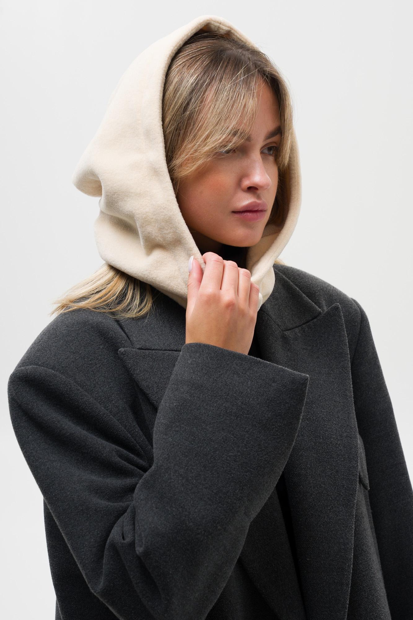 Шапка-капюшон женский Without Brand Lamar Beige (8056026)