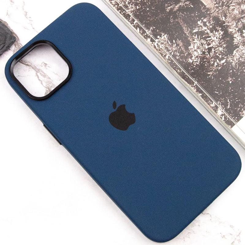 Противоударный чехол Silicone Case Metal Buttons (AA) для Apple iPhone 12 Pro Max (6.7") Синий / StromBlue - фото 7