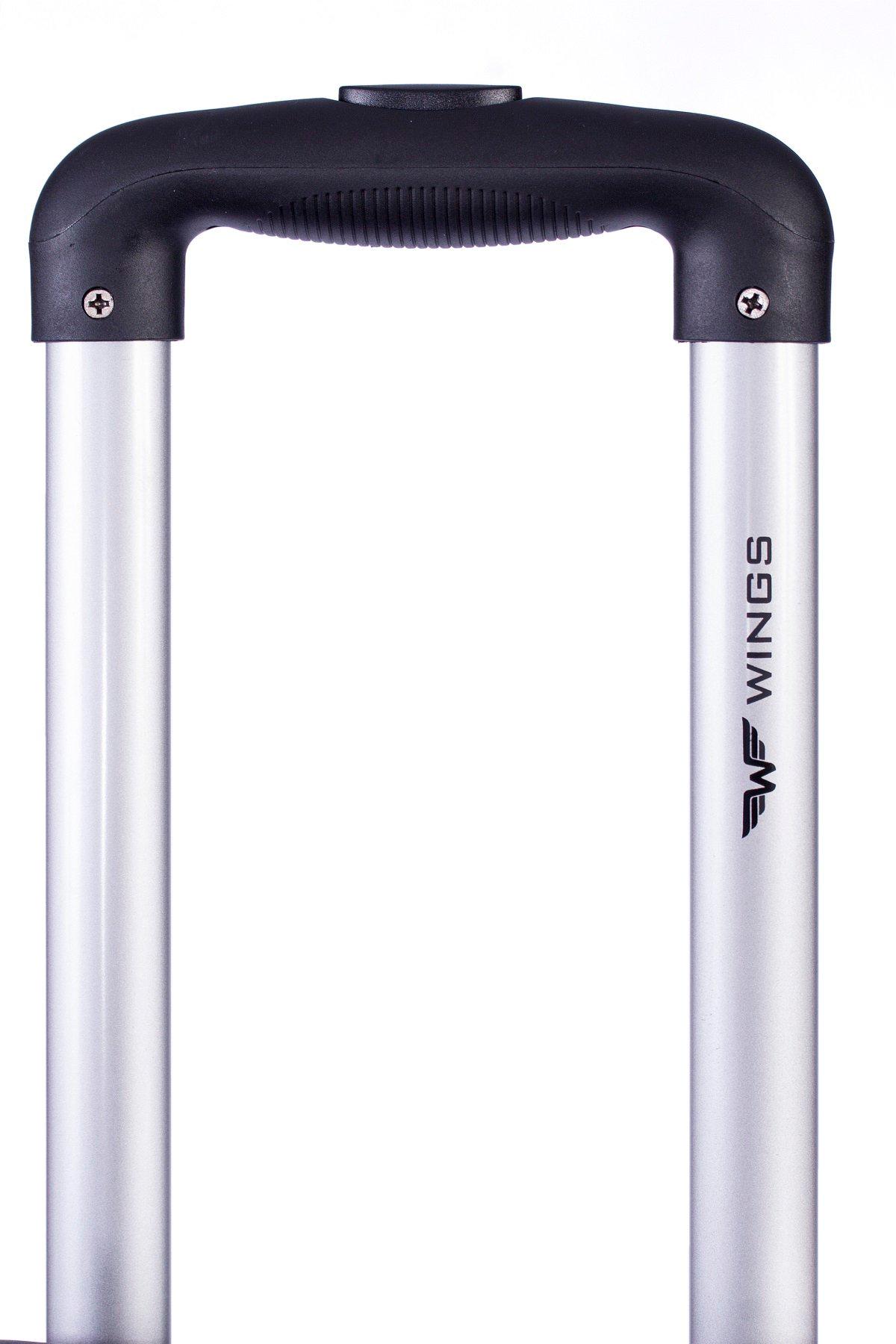 Валіза тканинна Wings 6802 середня 2 колеса Бордовий (Vt00005) - фото 3