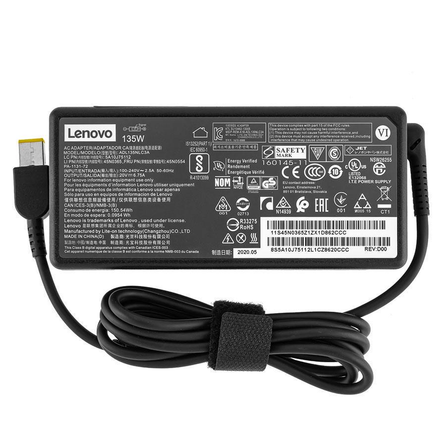 Блок питания для ноутбука Lenovo YOGA C940-15IRH 20V 6,75A 135W Square (217073)