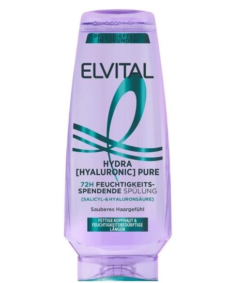 Кондиціонер для волосся з жирним корінням та сухим по довжині L'Oréal Paris Elvital Hydra Hyaluronic Pure 250 мл