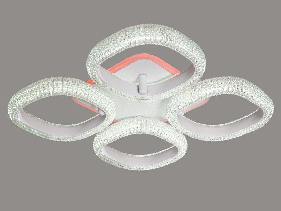 Люстра потолочная Octav с диммером и LED подсветкой 80 Вт (MX66001/4S ВтH LED)