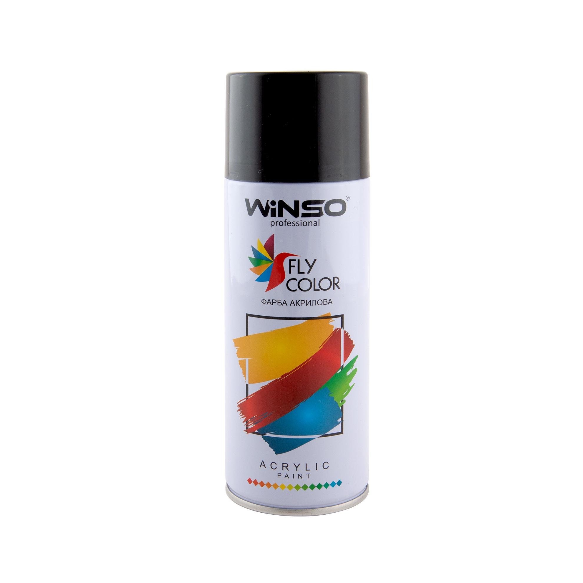 Краска акриловая Winso Spray 450 мл глянец Черный (GLOSS BLACK/RAL9005)