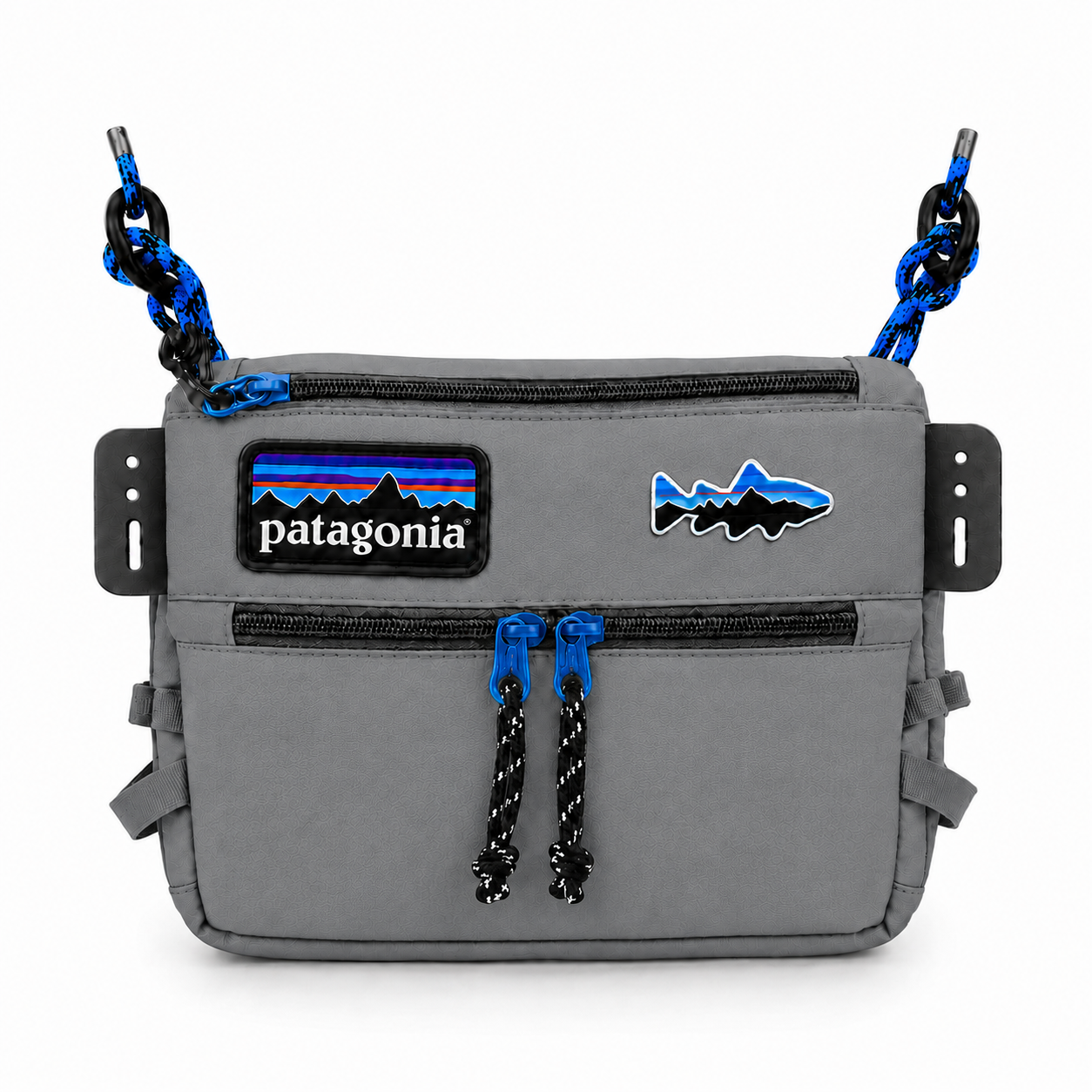 Сумка через плечо Patagonia Messenger водоотталкивающая с 4 отделениями Серый