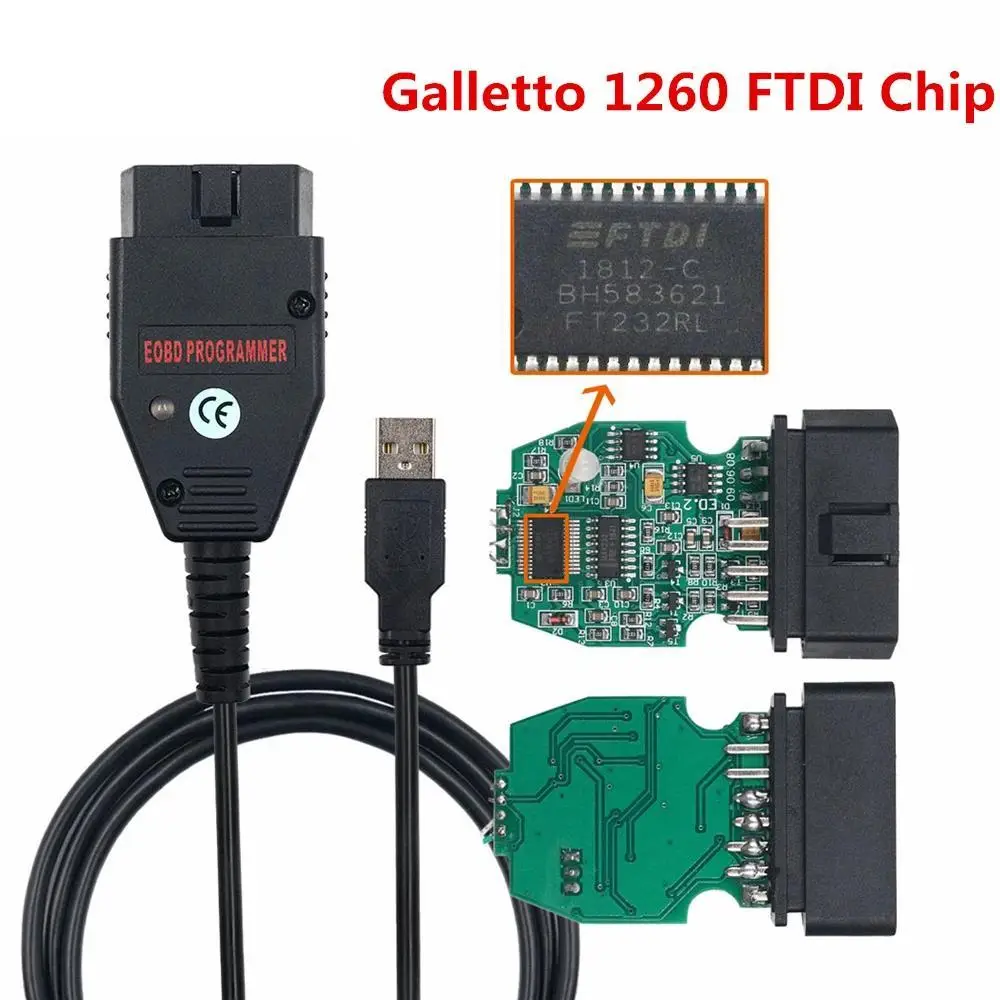 Програматор Galletto 1260 OBDII на чіпі FTDI (22223230) - фото 2