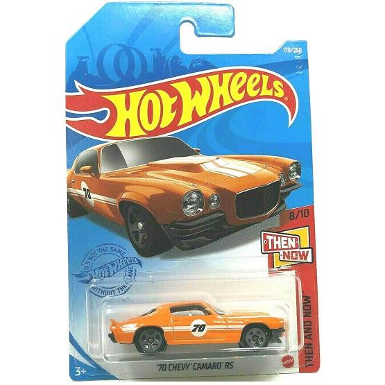 Машинка базовая Hot Wheels серии Then and Now 8/10-70 Chevy Camaro RS 2021