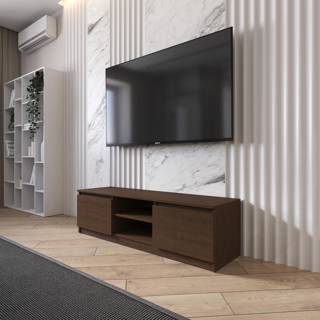 Тумба під телевізор Вайс R-14 1400×400×400 мм Венге темний (30670533) - фото 1 Тумба під телевізор Вайс R-14 1400×400×400 мм Венге темний (30670533) - фото 1