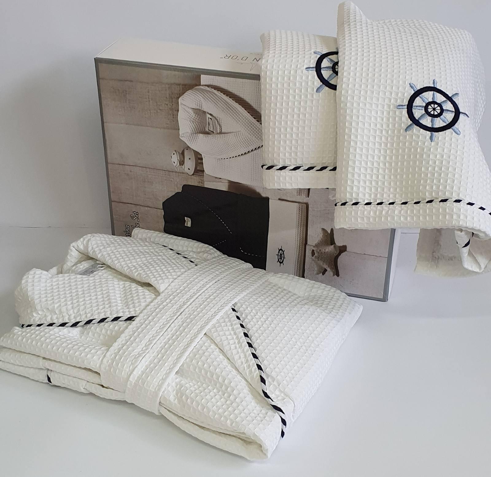 Халат мужской Maison D'or Marine M White (09MDB02M38) - фото 2 Халат мужской Maison D'or Marine M White (09MDB02M38) - фото 2